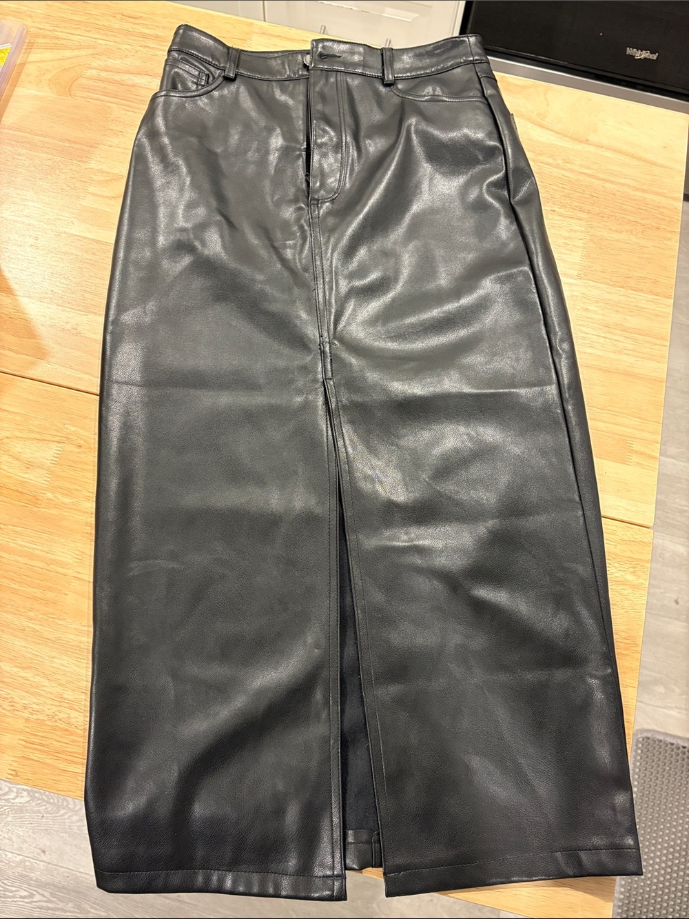 Dynamite Faux Leather Midi-skirt
